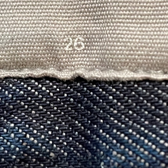 Everlane The Arc High Straight Leg Jeans in Indigo Raw Hem Size 26 - Picture 8 of 10